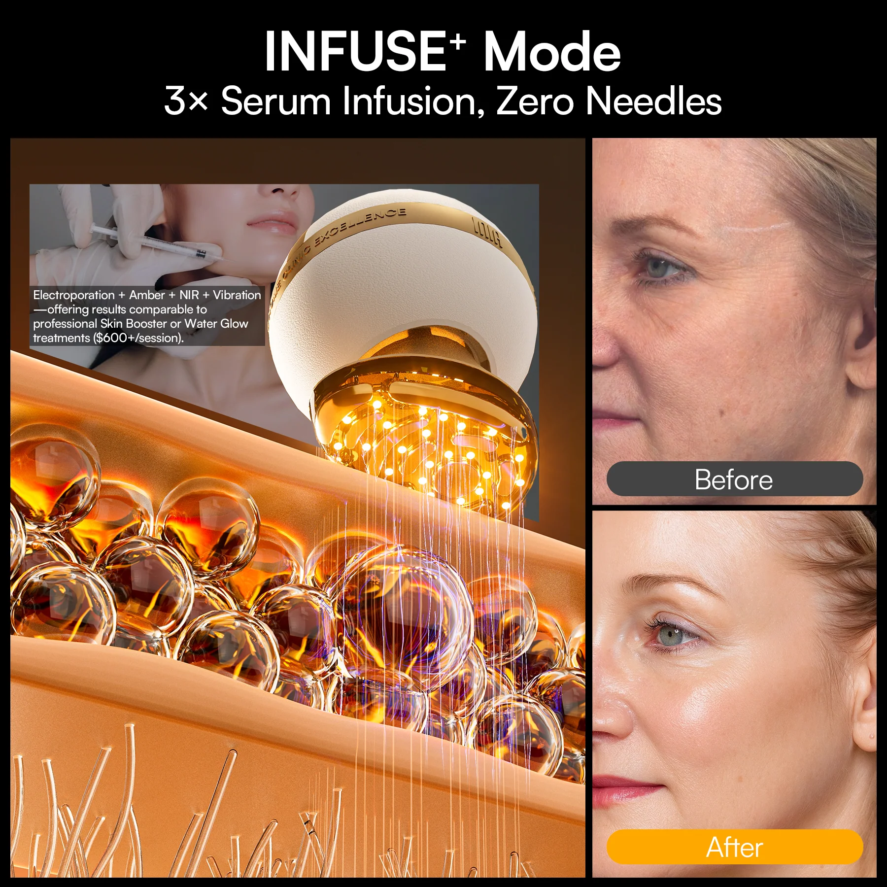 INIA SPHERA At-Home Clinical-Grade RF, EMS & LED Rejuvenation Device - Image 6