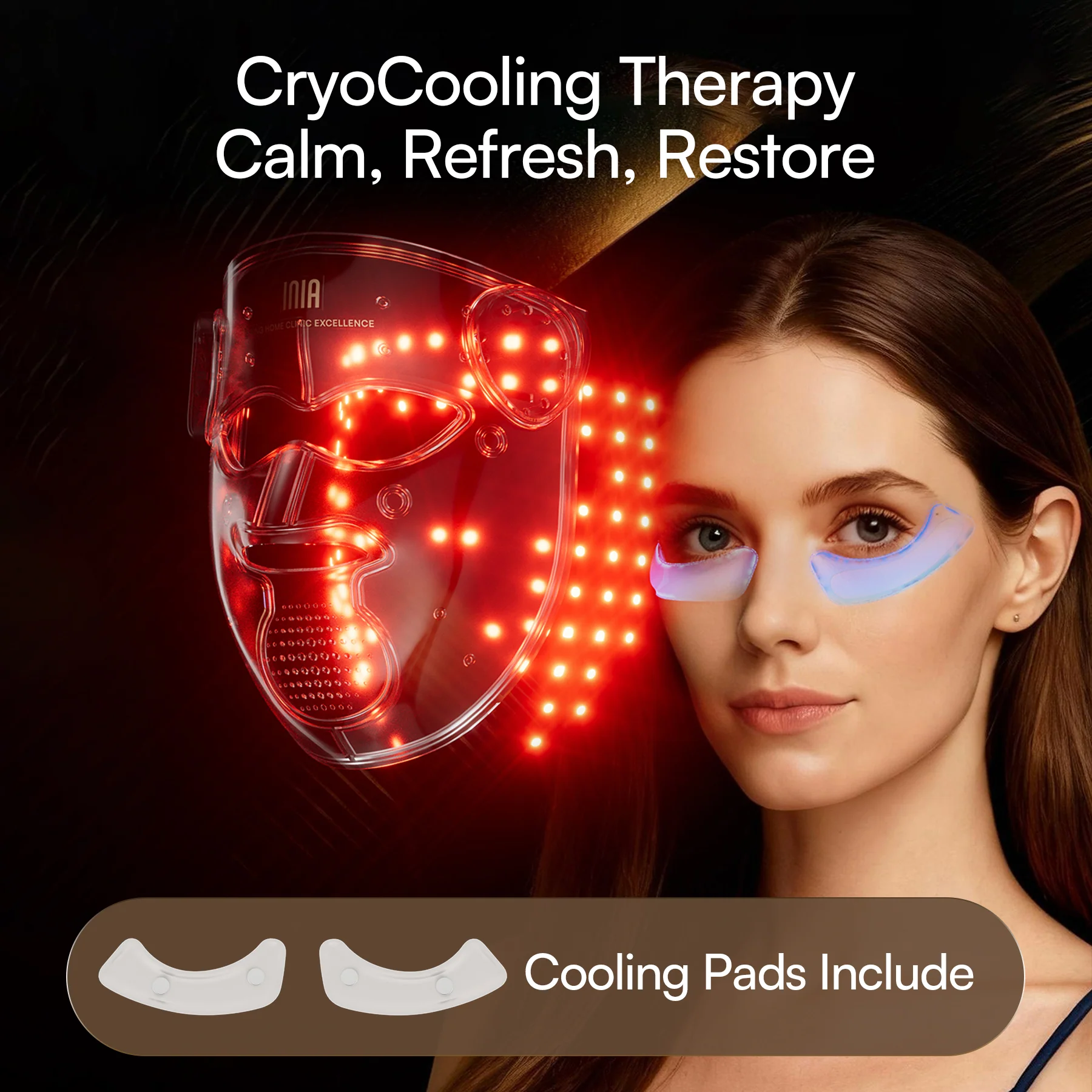 INIA GLOW 4D 940nm Dual NIR Wireless LED Mask - Image 9