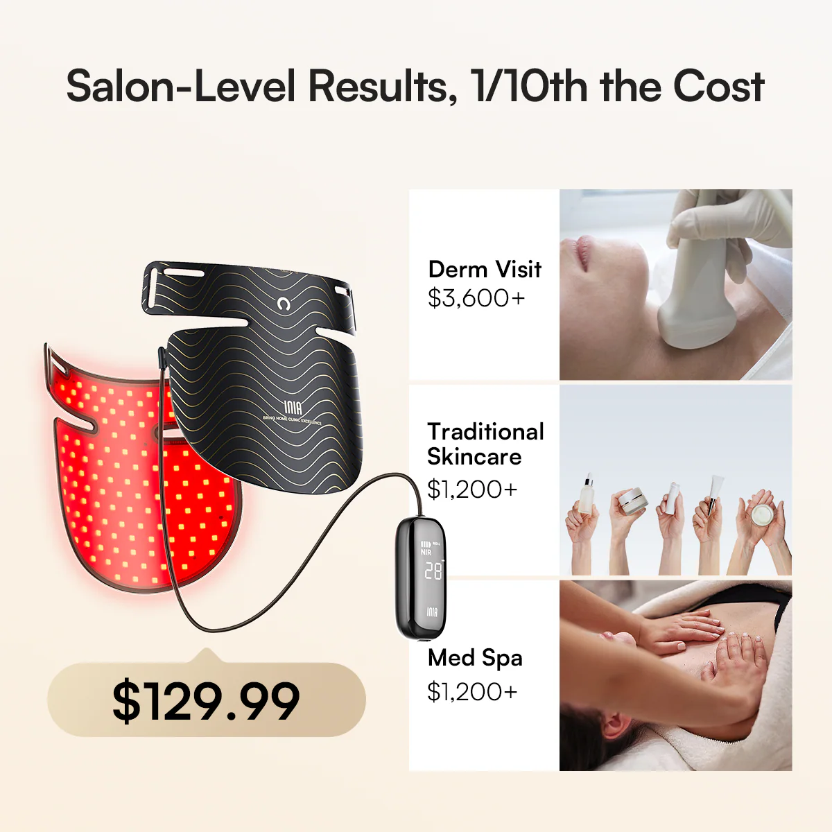 INIA GLOW Neck & Chest Red Light Therapy - Image 9