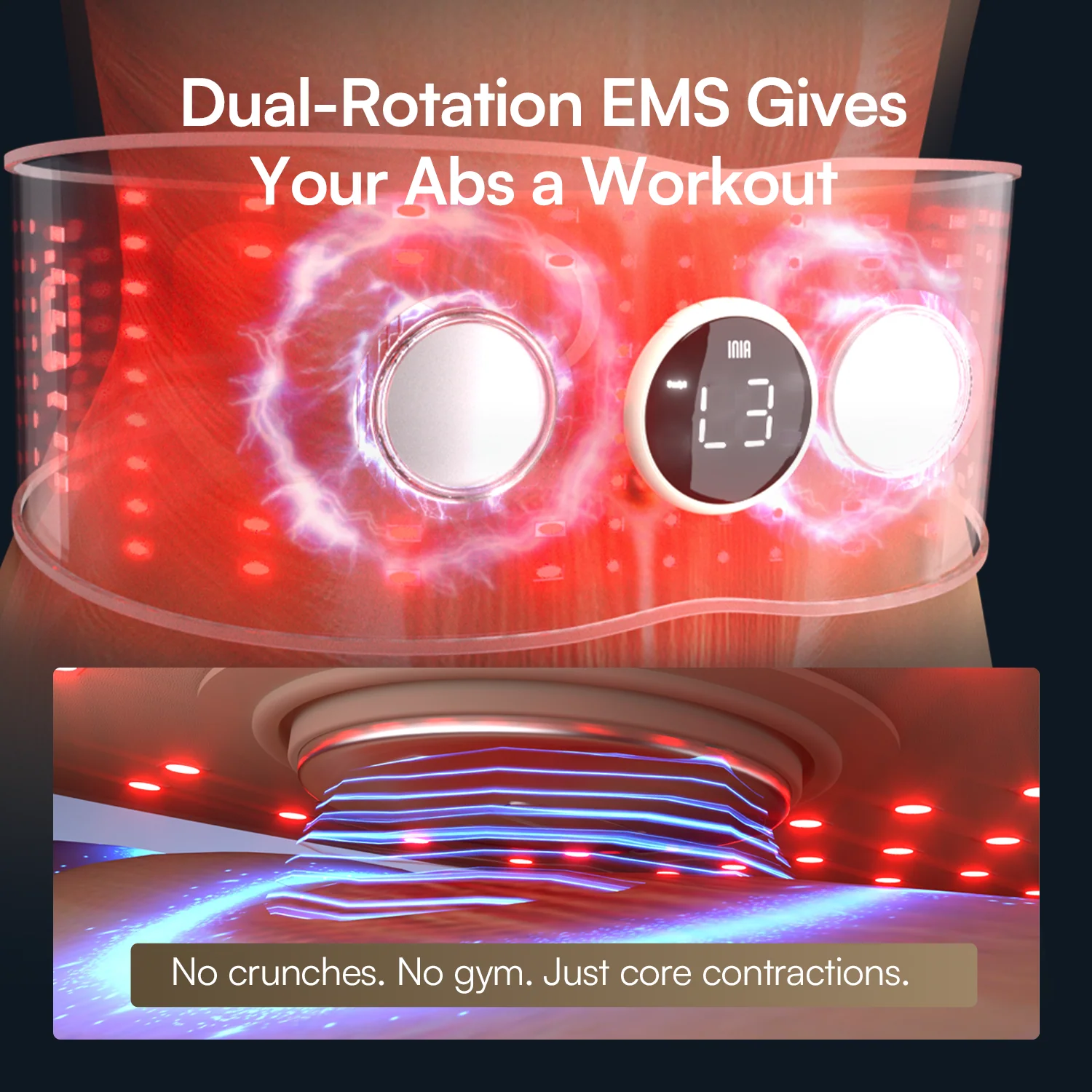INIA PULSE Red Light EMS Core Belt - Image 4